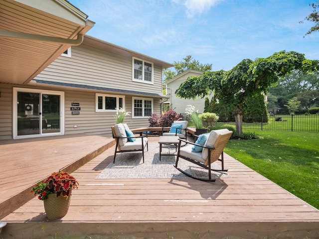 1360 Clubview Blvd S, Columbus, OH 43235 - deck featuring outdoor lounge area