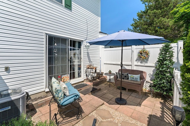 4655 Athalia Dr Unit 20B, Columbus, OH 43228 - view of patio / terrace featuring central AC