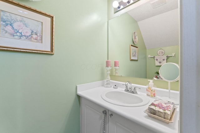 4714 Athalia Dr Unit 26B, Columbus, OH 43228 - bathroom with vaulted ceiling and vanity