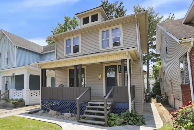 421 E Main St, Newark, OH 43055 - traditional style home featuring a porch and central AC