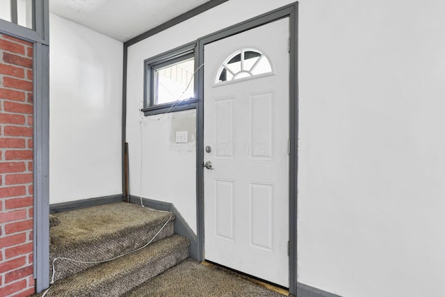 421 E Main St, Newark, OH 43055 - carpeted foyer featuring baseboards