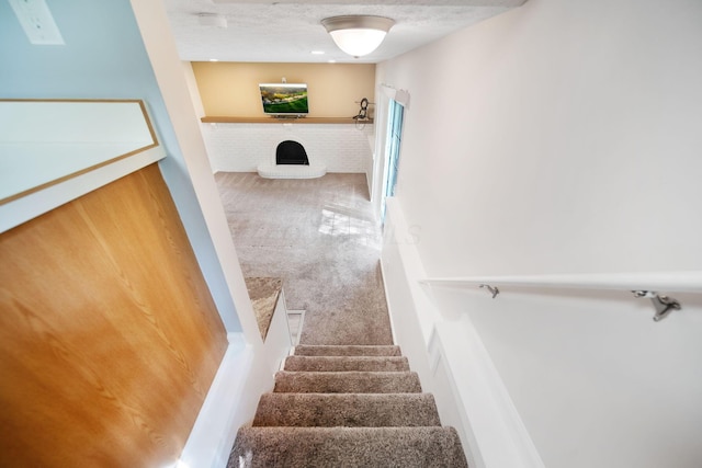5770 Linworth Rd, Columbus, OH 43235 - staircase featuring carpet
