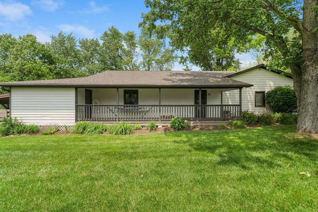 3515 Babbitt Rd, Blacklick, OH 43004 - view of front of home with a porch and a front lawn