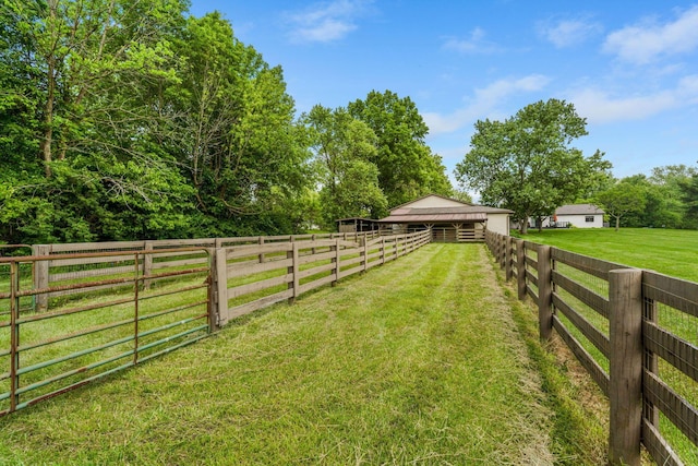 3515 Babbitt Rd, Blacklick, OH 43004 - view of yard featuring an exterior structure and an outdoor structure
