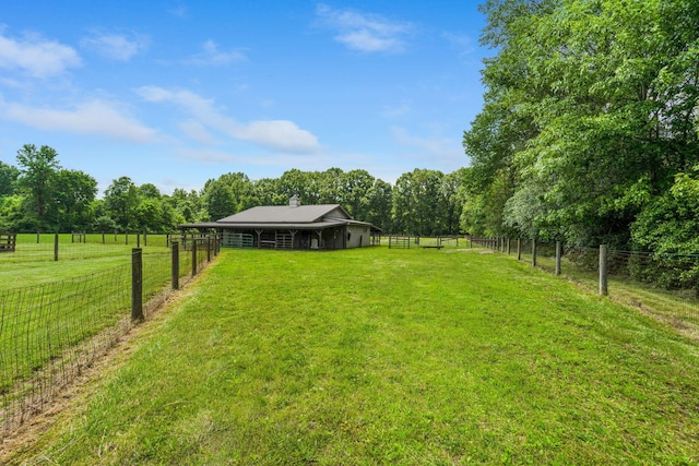 3515 Babbitt Rd, Blacklick, OH 43004 - view of yard with an outdoor structure, an exterior structure, and view of scattered trees