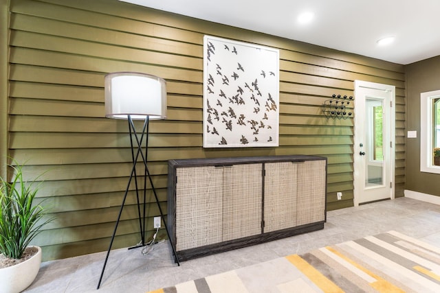 3515 Babbitt Rd, Blacklick, OH 43004 - detailed view of wooden walls and recessed lighting