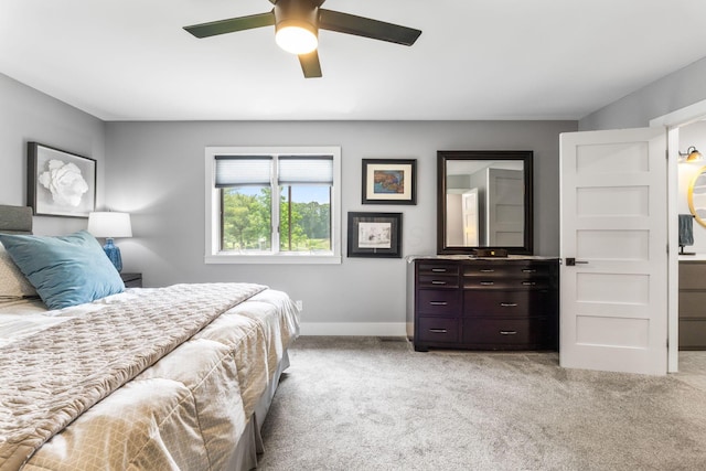 3515 Babbitt Rd, Blacklick, OH 43004 - bedroom with light colored carpet and a ceiling fan