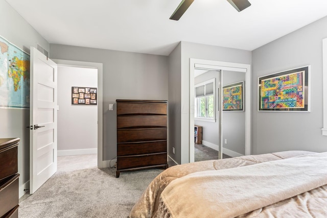 3515 Babbitt Rd, Blacklick, OH 43004 - carpeted bedroom featuring ceiling fan and a closet