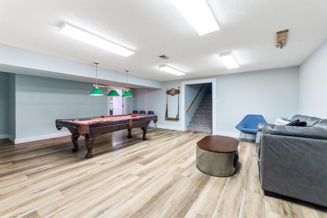 3515 Babbitt Rd, Blacklick, OH 43004 - recreation room featuring pool table and wood finished floors