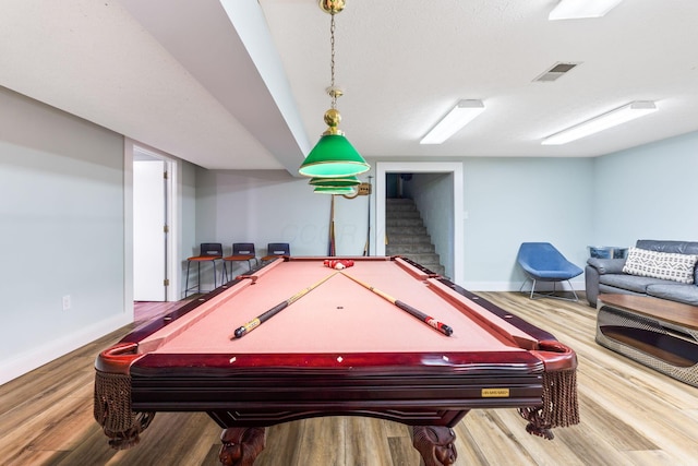 3515 Babbitt Rd, Blacklick, OH 43004 - playroom with wood finished floors and billiards table