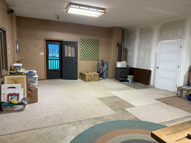 3515 Babbitt Rd, Blacklick, OH 43004 - basement with a wood stove
