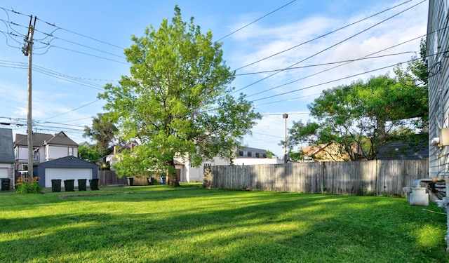 1088 Franklin Ave, Columbus, OH 43205 - view of yard with a garage