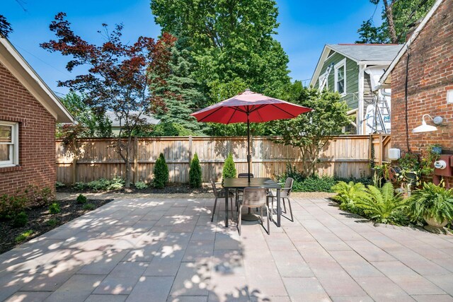 584 Franklin Ave, Columbus, OH 43215 - view of patio with outdoor dining space