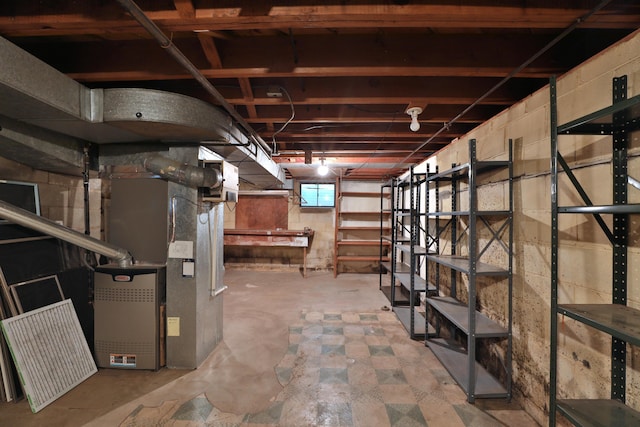 4399 Colerain Ave, Columbus, OH 43214 - basement featuring heating unit