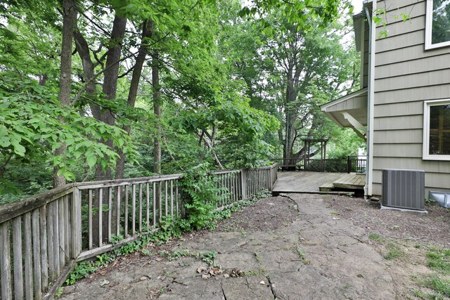 4399 Colerain Ave, Columbus, OH 43214 - view of yard featuring a deck and cooling unit