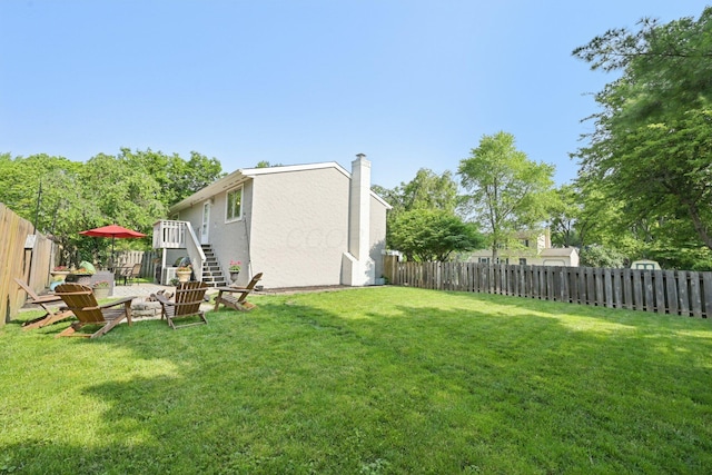 4561 Valley Quail Blvd N, Westerville, OH 43081 - view of yard with stairs