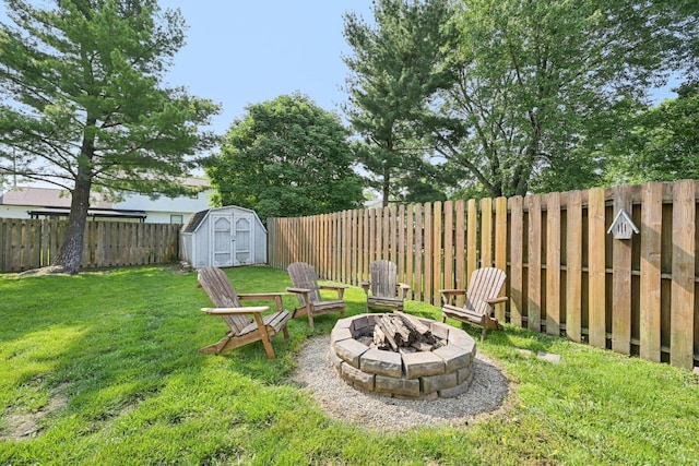 4561 Valley Quail Blvd N, Westerville, OH 43081 - view of yard featuring a fire pit