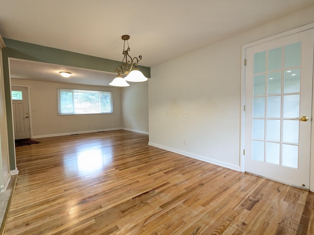1134 Garden Rd, Columbus, OH 43224 - unfurnished room with light wood-type flooring and baseboards