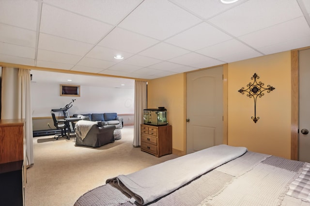 791 York St W, Mansfield, OH 44904 - bedroom featuring a paneled ceiling and carpet flooring