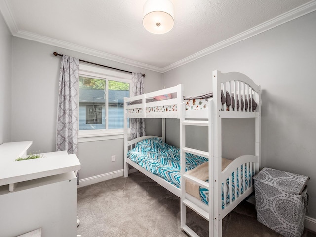 2073 Jeffey Dr, Hilliard, OH 43026 - carpeted bedroom featuring crown molding and baseboards