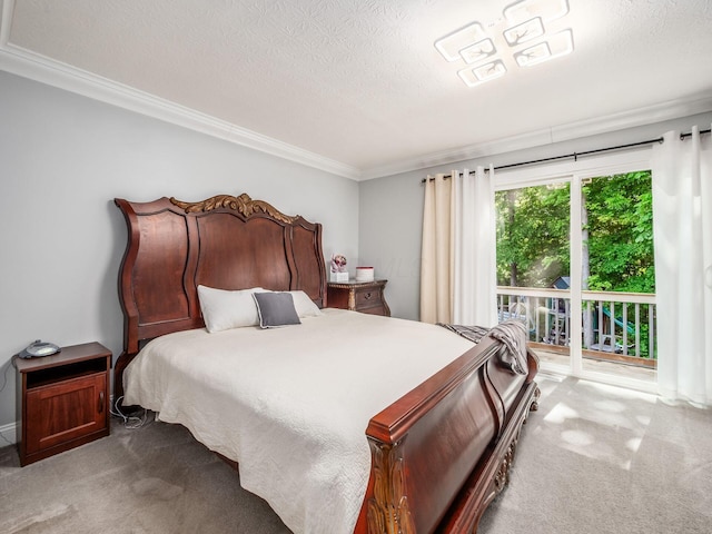 2073 Jeffey Dr, Hilliard, OH 43026 - carpeted bedroom with ornamental molding and a textured ceiling
