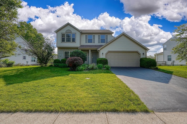 1300 Sotherby Xing, Lewis Center, OH 43035 - view of front of house featuring driveway, an attached garage, and a front lawn