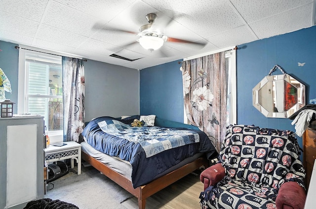 1106 E Walnut St, Lancaster, OH 43130 - bedroom featuring a paneled ceiling and a ceiling fan