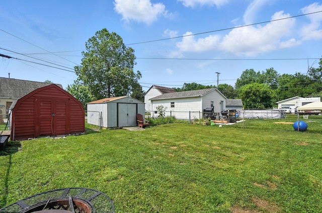 1106 E Walnut St, Lancaster, OH 43130 - fenced backyard with a storage unit