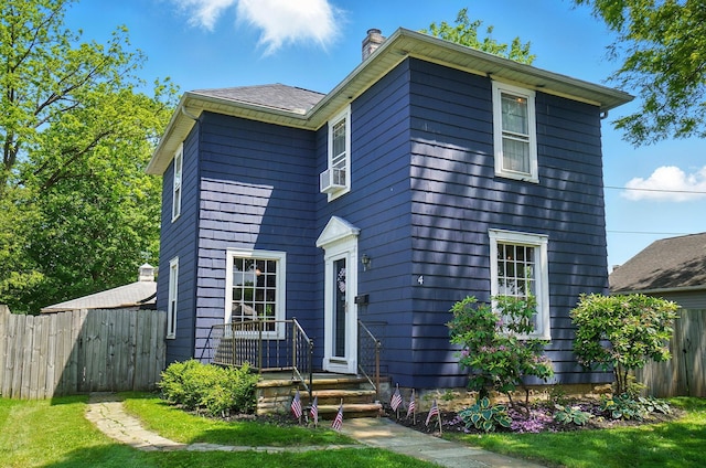 4 Greer St, Mount Vernon, OH 43050 - view of front of home with a chimney
