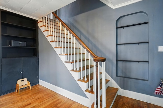 4 Greer St, Mount Vernon, OH 43050 - stairs featuring wood finished floors and baseboards