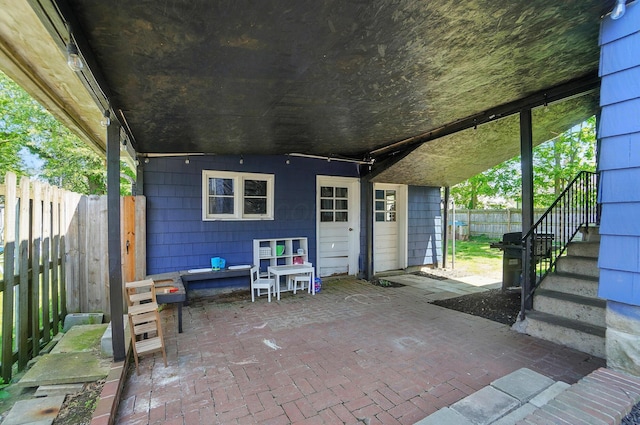 4 Greer St, Mount Vernon, OH 43050 - view of patio / terrace featuring stairs and area for grilling