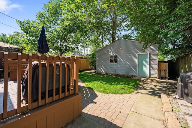 472 Tibet Rd, Columbus, OH 43202 - view of patio / terrace with an outdoor structure