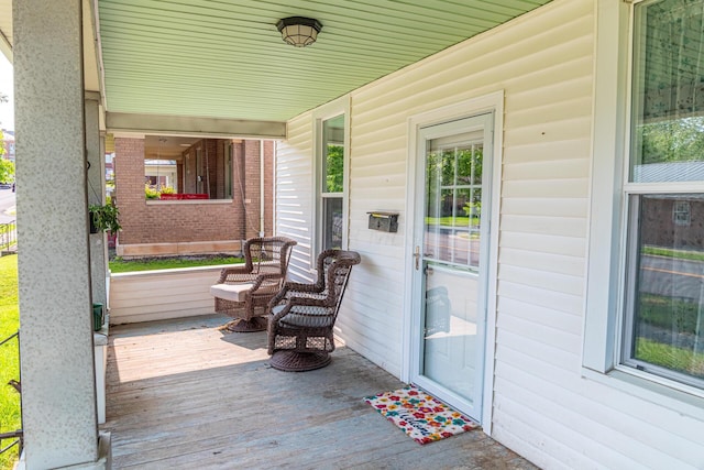 77 W High St, Mount Gilead, OH 43338 - view of wooden porch