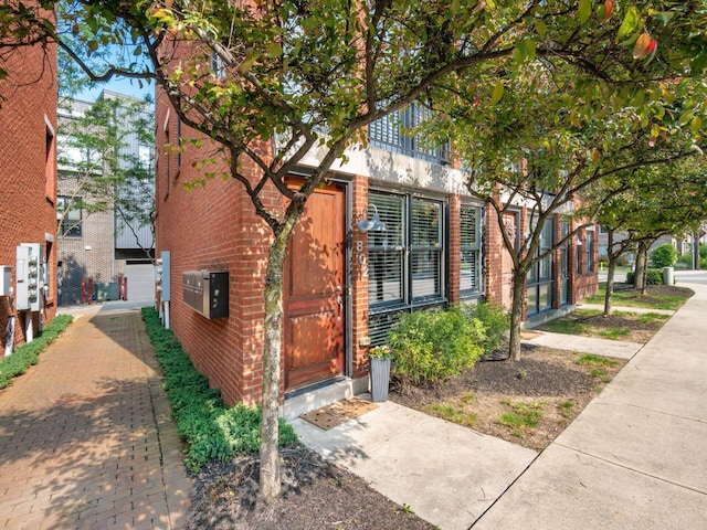 802 N 4th St Unit 802, Columbus, OH 43215 - doorway to property featuring brick siding