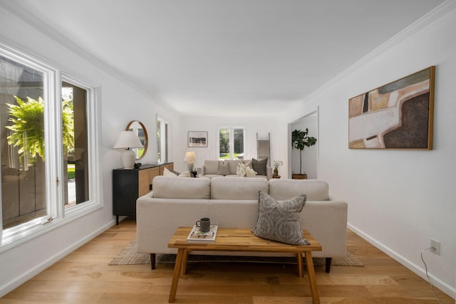 8121 Blind Brook Ct, Columbus, OH 43235 - living area featuring light wood-style floors and baseboards