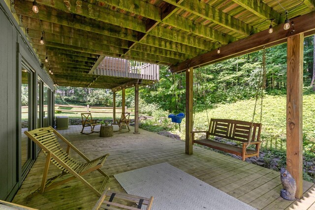8121 Blind Brook Ct, Columbus, OH 43235 - view of patio / terrace featuring a deck
