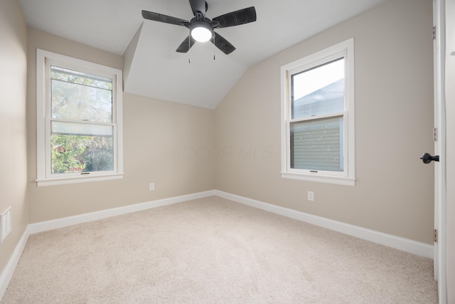 463 E Woodrow Ave, Columbus, OH 43207 - additional living space featuring carpet, vaulted ceiling, and baseboards