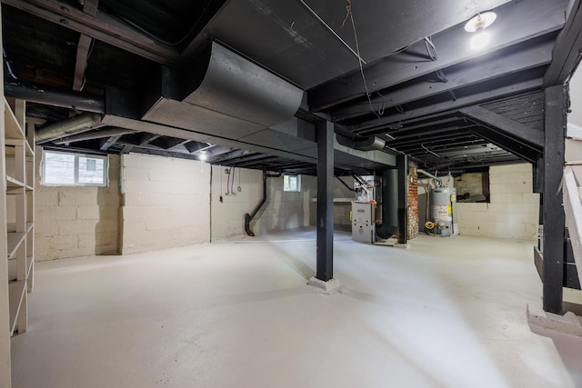 463 E Woodrow Ave, Columbus, OH 43207 - basement featuring gas water heater and heating unit