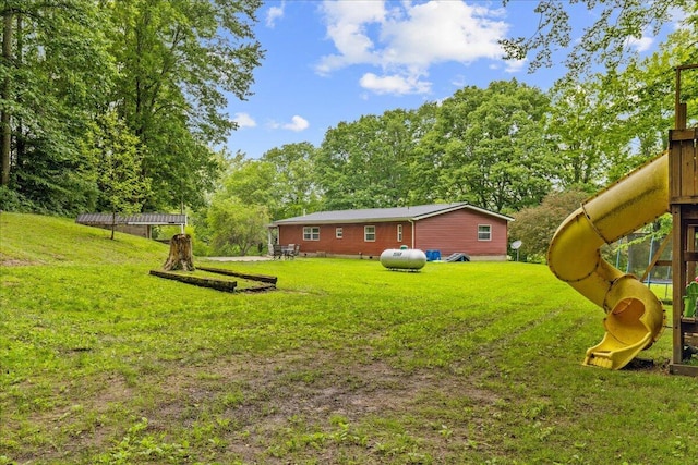 5895 Swartz Mill Rd SE, Sugar Grove, OH 43155 - view of grassy yard featuring a playground