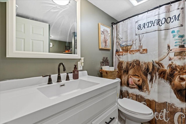 5895 Swartz Mill Rd SE, Sugar Grove, OH 43155 - full bath with vanity, toilet, and curtained shower