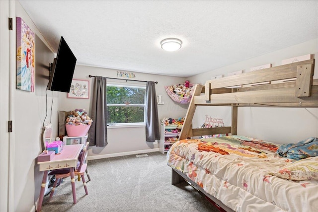 5895 Swartz Mill Rd SE, Sugar Grove, OH 43155 - carpeted bedroom with baseboards and a textured ceiling
