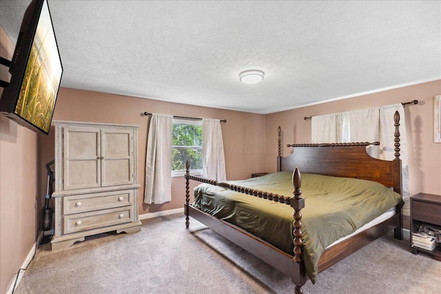 5895 Swartz Mill Rd SE, Sugar Grove, OH 43155 - bedroom featuring baseboards, light carpet, and a textured ceiling