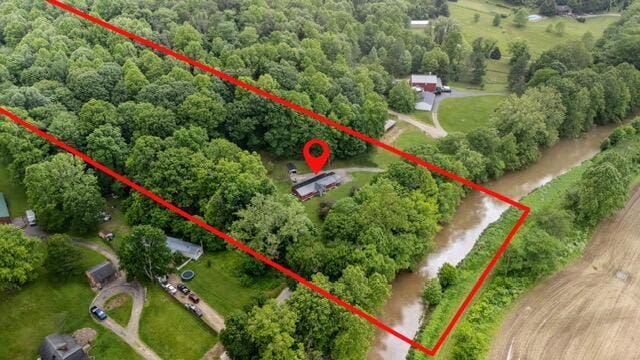 5895 Swartz Mill Rd SE, Sugar Grove, OH 43155 - aerial view of property's location featuring property boundaries highlighted