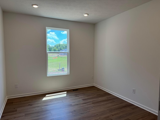 3323 Tender Ave Lot 7165, Powell, OH 43065 - spare room with dark wood finished floors and a textured ceiling