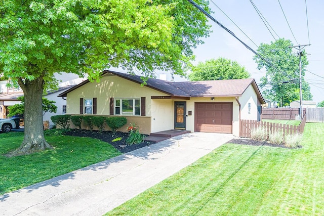 5102 Avalon Ave, Columbus, OH 43229 - single story home with an attached garage, stucco siding, driveway, and a shingled roof