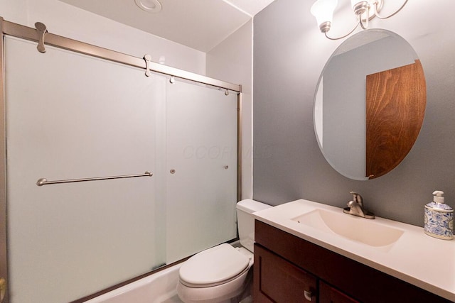 5102 Avalon Ave, Columbus, OH 43229 - bathroom featuring a shower with shower door and vanity