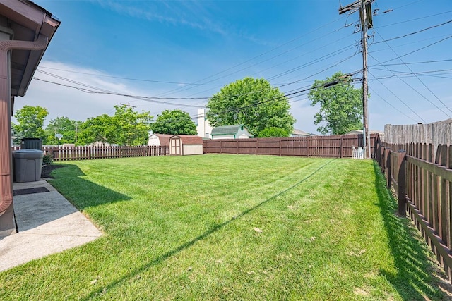 5102 Avalon Ave, Columbus, OH 43229 - fenced backyard with a storage shed
