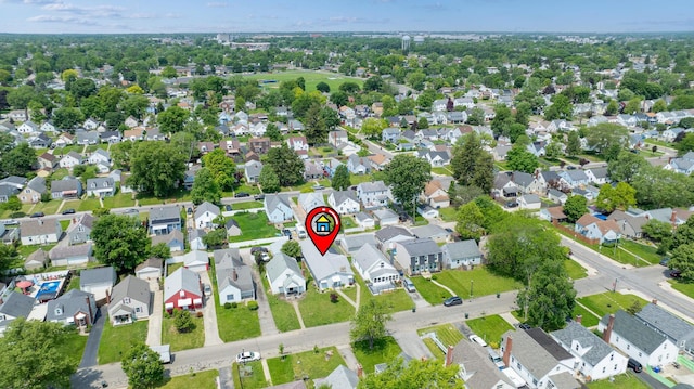 803 Wiltshire Rd, Columbus, OH 43204 - aerial overview of property's location featuring nearby suburban area