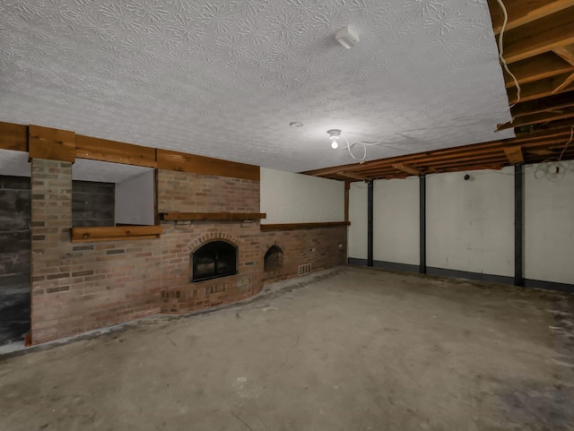 8587 Blacks Rd, Pataskala, OH 43062 - basement featuring a fireplace