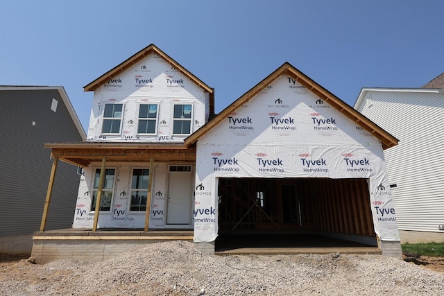 3832 Old Glory Loop, Powell, OH 43065 - property under construction featuring a porch and a garage